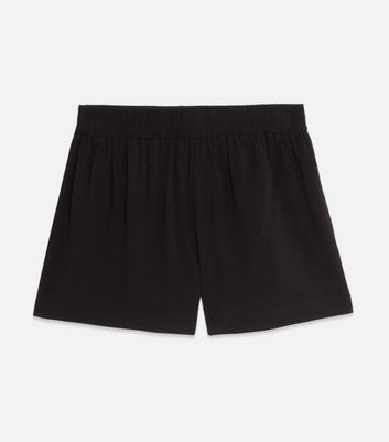 Black Plain Runner Shorts | New Look