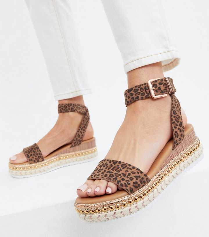 cheetah platform espadrilles