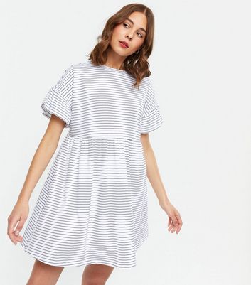 new look smock dress white