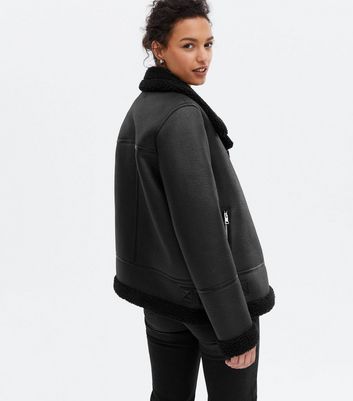 ophelia wool aviator jacket