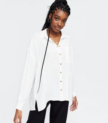 Off White Oversized Shirt | New Look