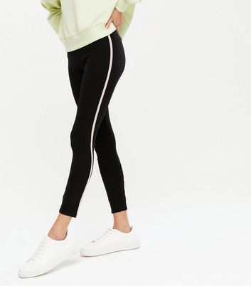 Petite side clearance stripe leggings