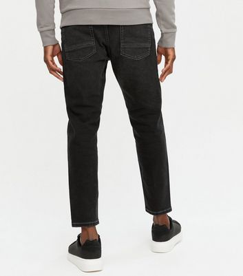 Mens cropped sale black jeans