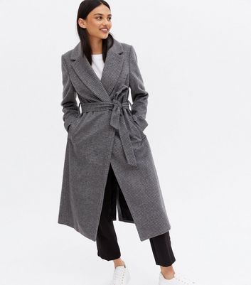 light grey long coat