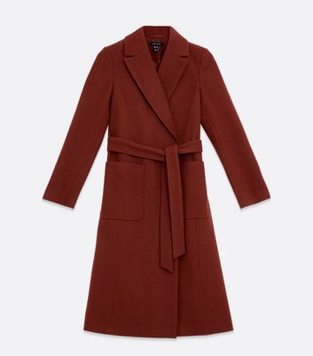 rust long coat