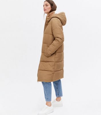 womens long down coat with hood