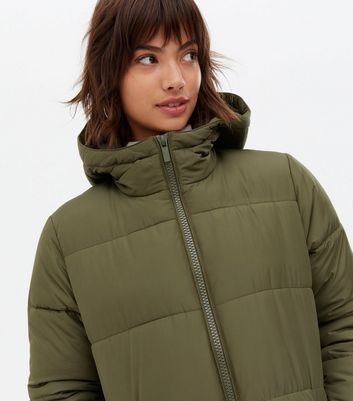 long green puffer jacket