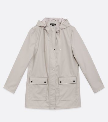 long hooded anorak jacket