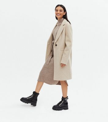 Cream Long Formal Coat | New Look