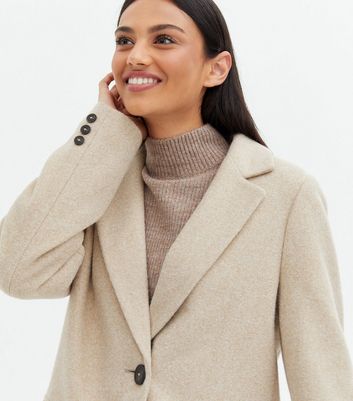 Beige hot sale formal coat