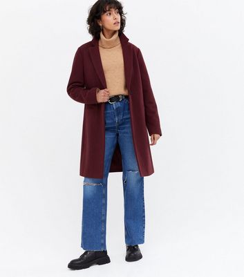 New look hotsell burgundy jacket