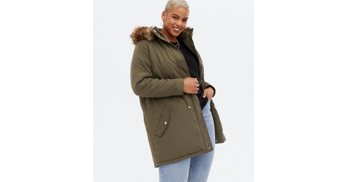 Nuage Petite Stretch Puffer Coat W/ Removable Faux Fur Trim Hood |  lupon.gov.ph