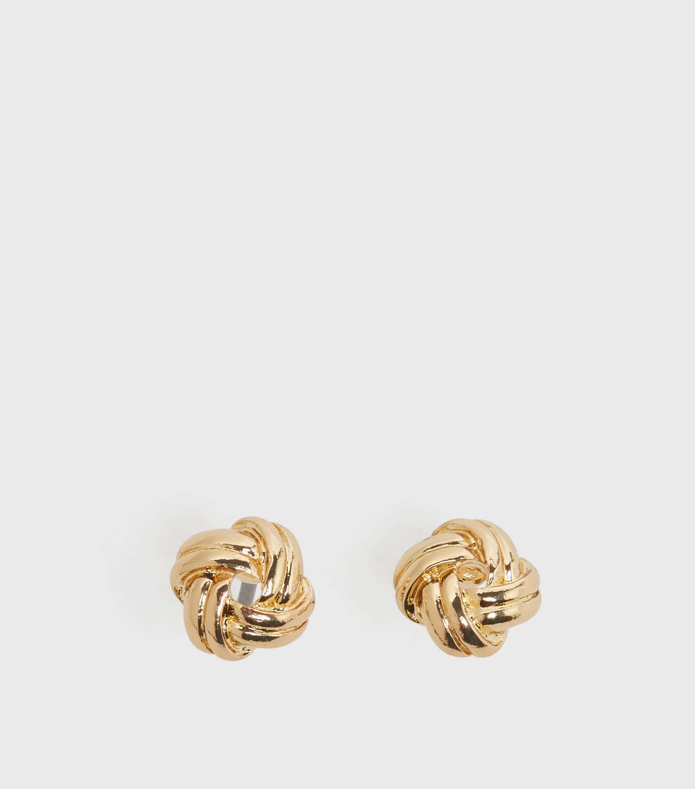 Gold Mini Knot Stud Earrings