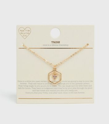 gold interlocking heart necklace