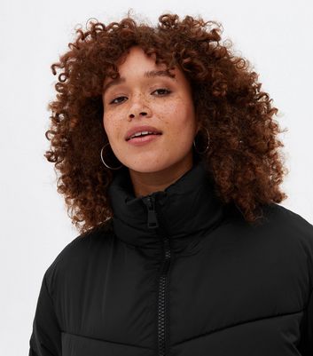 new look boxy puffer in black