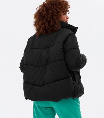 new look hooded boxy puffer jacket