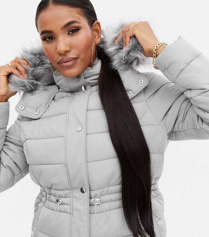 light grey padded jacket women's