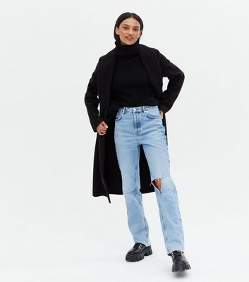 black belted long coat