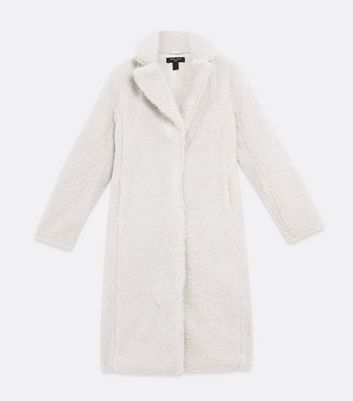 cream oversized teddy coat