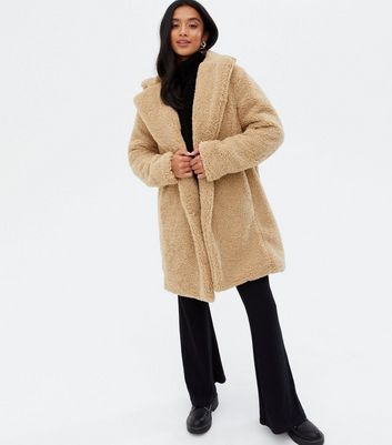 camel teddy coat