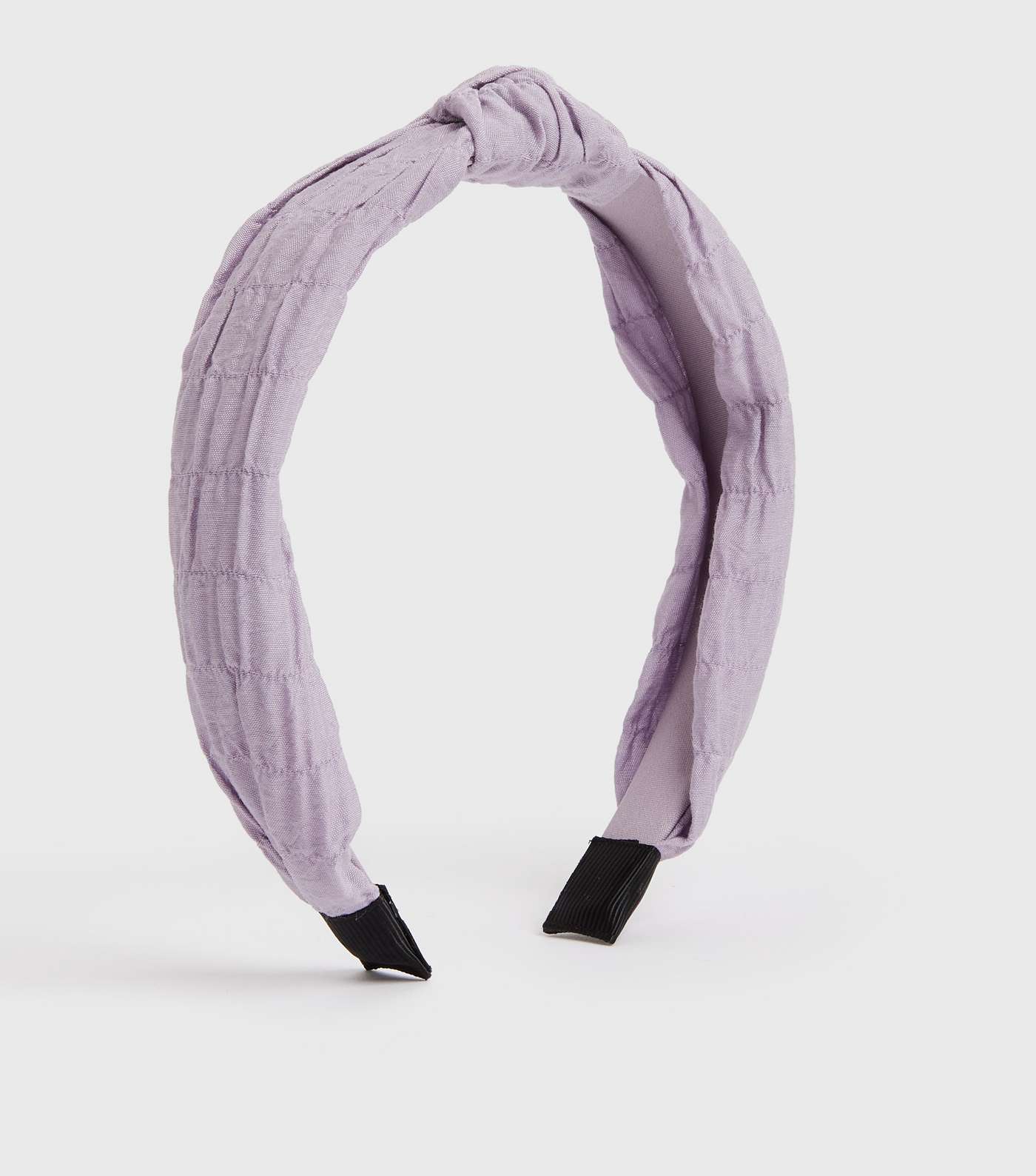 Lilac Shirred Knot Headband