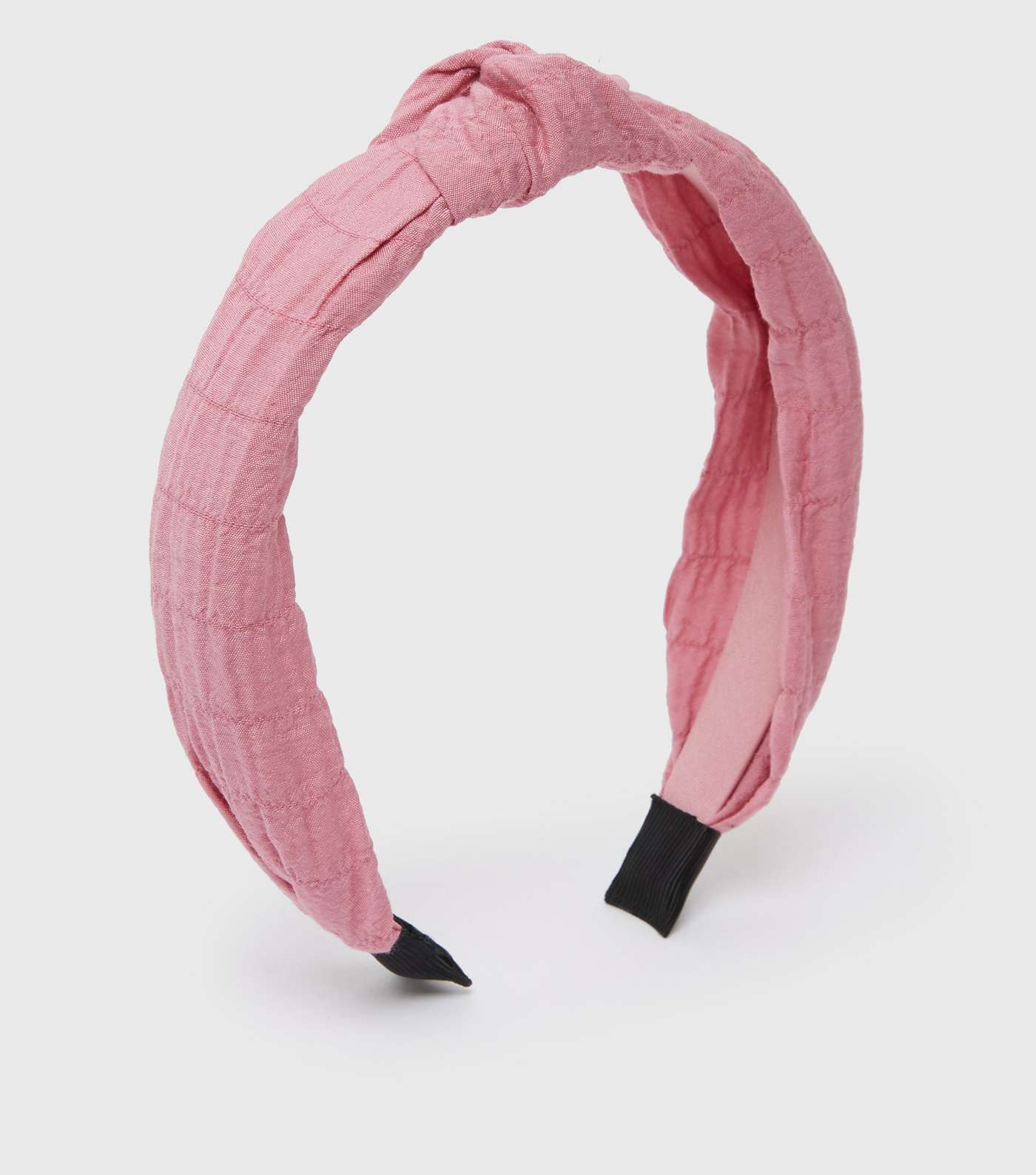Pink Shirred Knot Headband