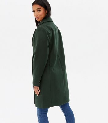 petite green coat