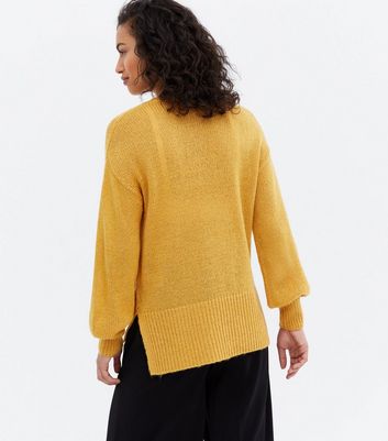 mustard jumper new look