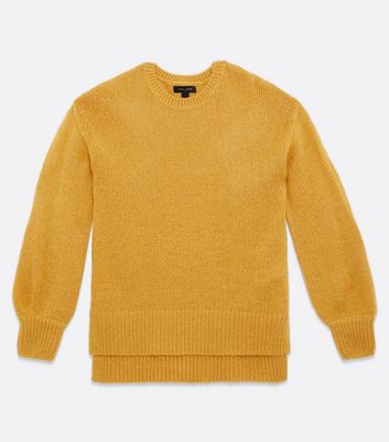 Mustard Crew Neck Jumper | New Look