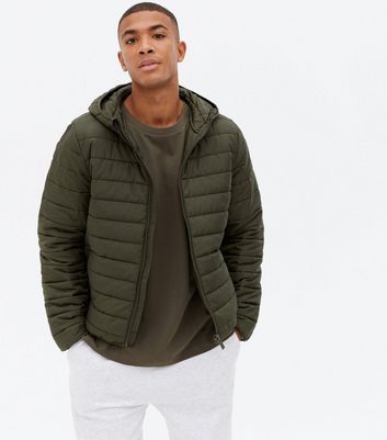new look khaki puffer coat