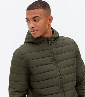 khaki mens puffer jacket