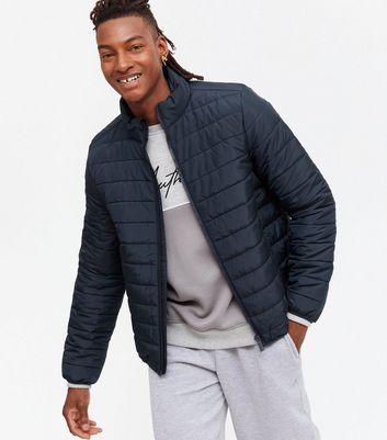 mens puffer jacket navy