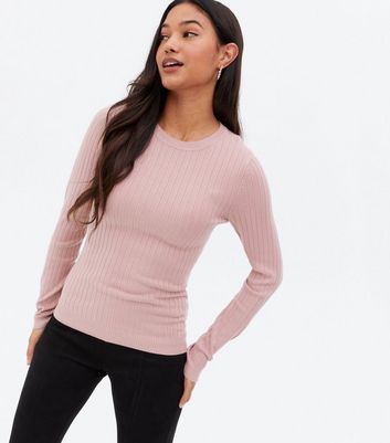 ribbed crew neck tee