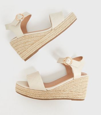 off white wedge sandals