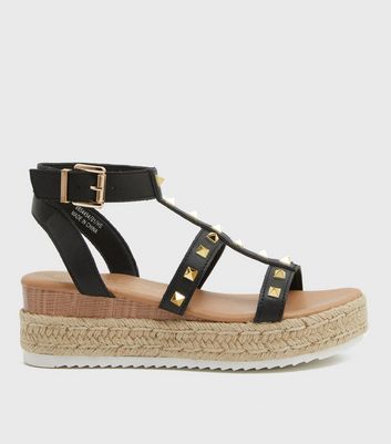 studded chunky sandals