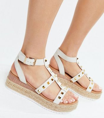 Studded espadrille sandal Clearance