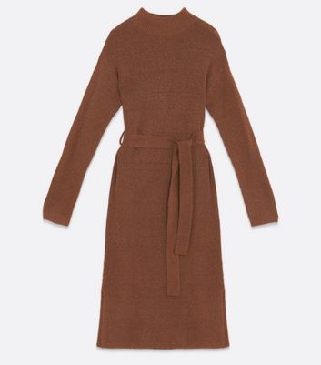 rust jumper dress