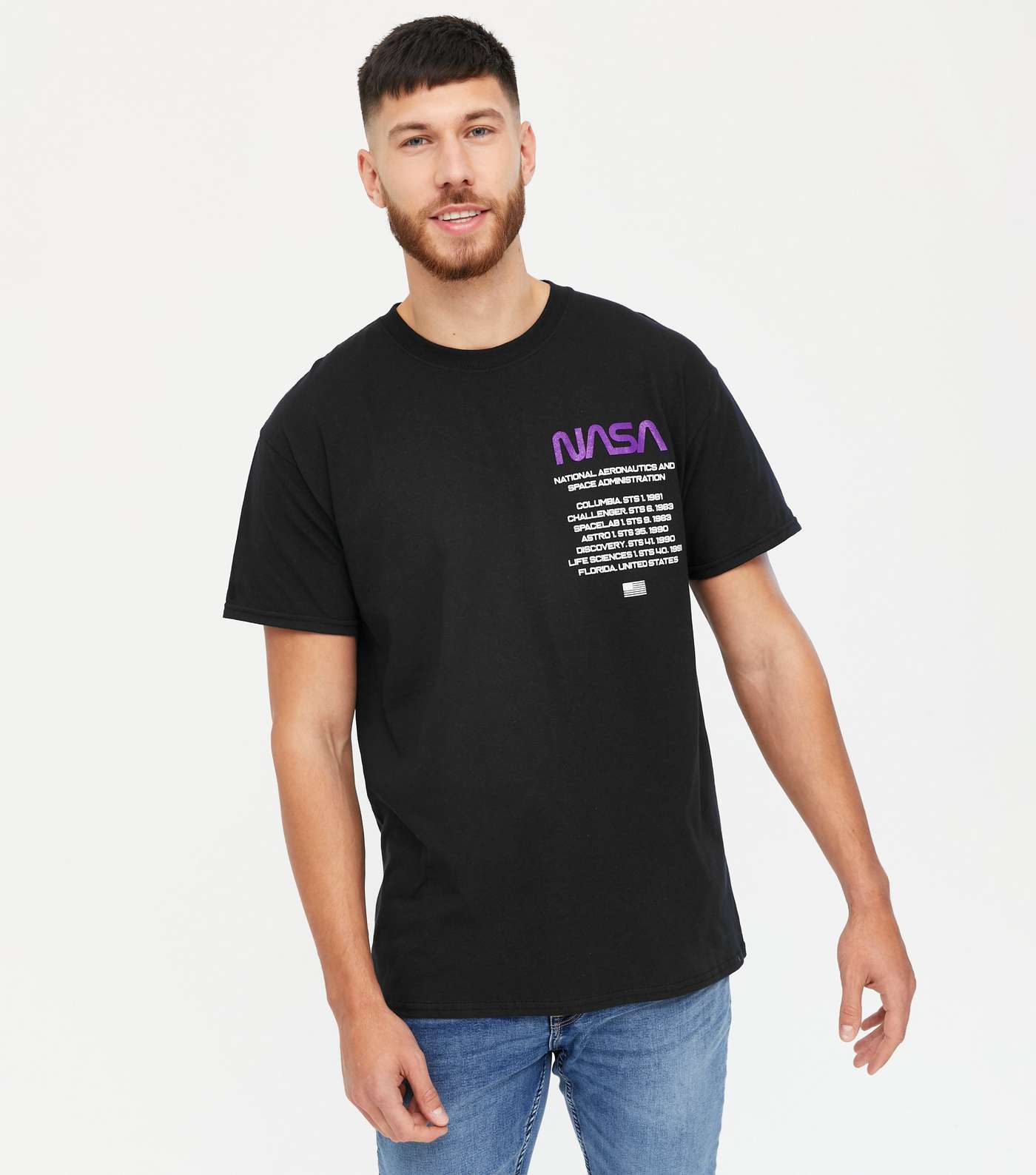 Black NASA Logo T-Shirt