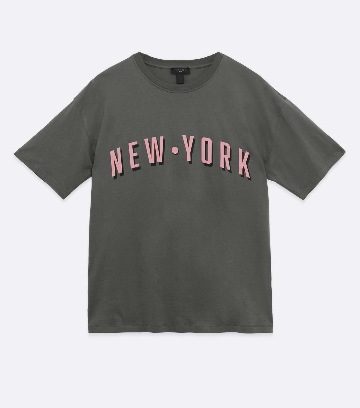 Dark Grey New York Logo T-Shirt Image 4