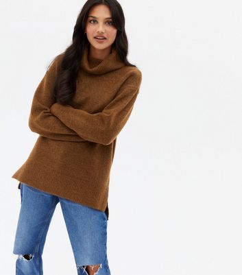 long tan sweater