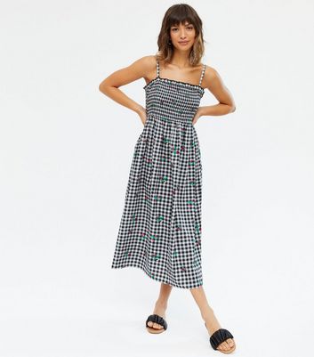 Gingham 2025 strappy dress