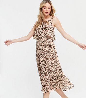 leopard tie dress