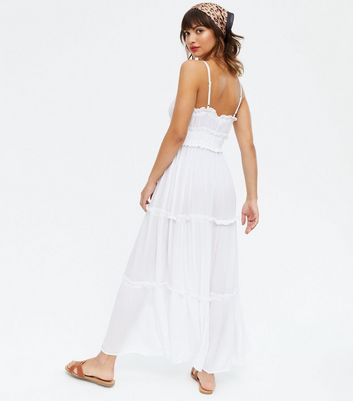 new look tiered maxi dress