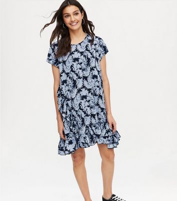 new look leaf print dress