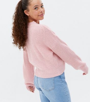 ladies baby pink jumpers