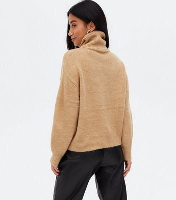 petite polo neck jumper