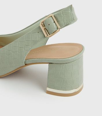 mint block heels