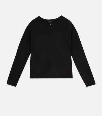 black and white crew neck sweater