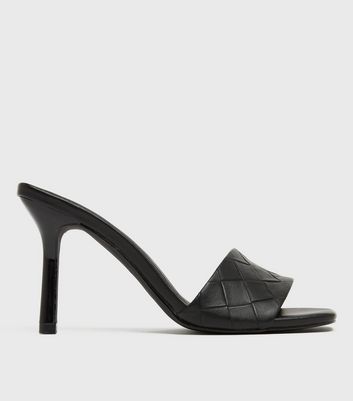 New look black store mules