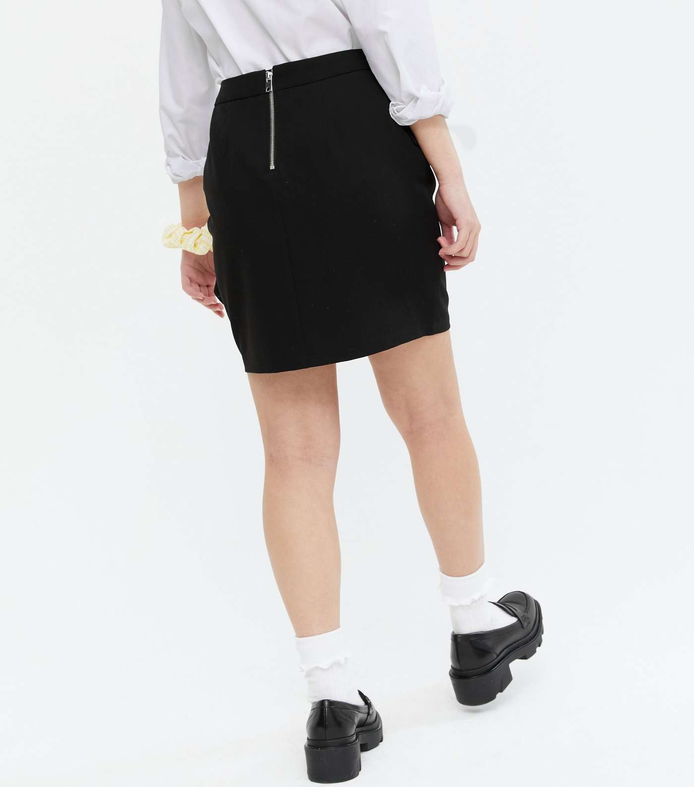 Girls Black High Waist Ruffle Skirt Image 4